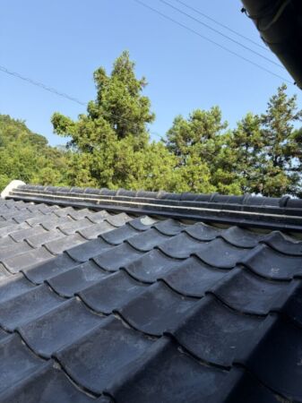 棟から雨漏りしていました。